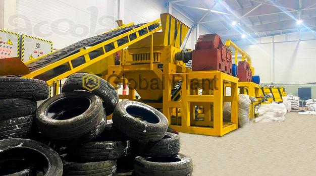 Шредер для измельчения изношенных шин и ТБО Global Recycler 3000